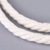Cotton String Threads, Macrame Cord, Decorative String Threads, for DIY Crafts, Gift Wrapping and Jewelry Making, White, 4mm, about 109.36 yards(100m)/roll
