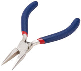 Jewelry Pliers, #50 Steel(High Carbon Steel) Short Chain Nose Pliers, Midnight Blue, 130x53mm