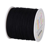 Nylon Thread, Black, 0.8mm, about 98.43yards/roll(90m/roll)