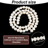 1 Strand Natural Cultured Freshwater Pearl Beads Strands, Two Sides Polished, Creamy White, 5.5~7x5~6x3.5~5mm, Hole: 0.6mm, about 63~65pcs/strand, 13.58 inch~14.17 inch(34.5~36cm)