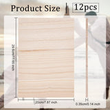 Wooden Karate Breaking Boards, Professional Breakable Taekwondo Kick Boards, Martial Arts Perfomance Accessories, Blanched Almond, 296x200x3.5mm