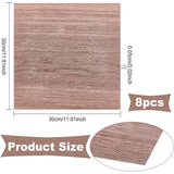 8 Sheets Walnut Wood Sheet, Wood Veneer, Thin Unfinished Wood for Wood Craft DIY Project, Square, Camel, 300x300x0.5mm