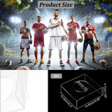 Acrylic Football Display Chassis, Rectangle with Round Hole, Clear, 14.85x13.45x4.7cm, Inner Diameter: 8cm