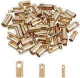 304 Stainless Steel Cord Ends, End Caps, Golden, 68x52x11mm, 60pcs/box