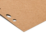 5 Sheets A4 Kraft Paper Binder Dividers, 11-Hole Index Page Tab for Planner & Notebook & Loose Leaf Binders, Rectangle, BurlyWood, 298x221x0.2mm, Hole: 6mm