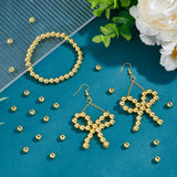 Brass Beads, Long-Lasting Plated, Rondelle, Golden, 6x5mm, Hole: 1.6mm, 150pcs/box