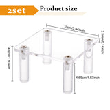 Square Transparent Acrylic Minifigure Display Stands, for Toys Figures, Clear, Finish Product: 10x10x4.9cm, about 9pcs/set