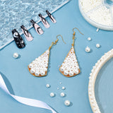 2206Pcs 6 Styles Imitation Pearl Acrylic Beads, No Hole, Round, Beige, 2206pcs/box