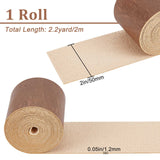 PU Imitation Leather Cord, for Clothing, Flat, Camel, 50x1.2mm, about 2.19 Yards(2m)/Roll