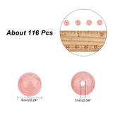 2 Strands Electroplated Natural Pink Opal Beads Strands, Round, 6mm, Hole: 1mm, about 58pcs/strand, 15''(38.1cm)