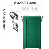 Jesus I Saw That Wood Door Frame, for Home Door Decoration, Man Pattern, 169x214x4.5mm