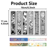 Custom PVC Plastic Clear Stamps, for DIY Scrapbooking, Photo Album Decorative, Cards Making, Stamp Sheets, Film Frame, Mixed Shapes, 160x110x3mm