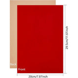 Jewelry Flocking Cloth, Polyester, Self-adhesive Fabric, Rectangle, Mixed Color, 29.5x20x0.07cm, 20pcs/box