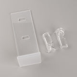 Acrylic Eyeglasses Frame Riser Display Stand, Sunglasses Rack Holder, Two Tiers, Clear, 7x6.1x19.5cm