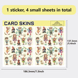 PVC Plastic Waterproof Card Stickers, Self-adhesion Card Skin for Bank Card Decor, Rectangle, Angel & Fairy, 186.3x137.3mm