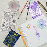 Custom PVC Plastic Clear Stamps, for DIY Scrapbooking, Photo Album Decorative, Cards Making, Astrolabe Pattren, 160x110x3mm