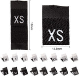 Clothing Size Labels, Garment Accessories, Size Tags, Label XS/M/L/XL/XXL/3XL/4XL, Mixed Color, 11.8X7.2X3.5cm, 480pcs/set