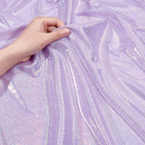 Laser Polyester Bronzing Fabric, for DIY Crafting and Clothing, Plum, 150x0.01cm