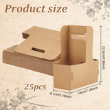 Kraft Paper Box for Drink Holder, BurlyWood, 180x81x225mm