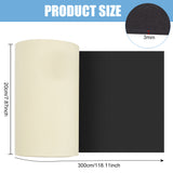 Adhesive EVA Foam Sheets, for Art Supplies, Paper Scrapbooking, Cosplay, Foamie Crafts, Black, 3000x200x3mm