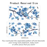 PVC Wall Stickers, Wall Decoration, Plum Blossom Pattern, 820x390mm, 2 sheets/set