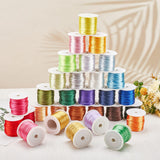 Nylon Thread, for Jewelry Making, Mixed Color, 2.5mm, about 10m/roll, 30colors, 1roll/color, 30rolls/set