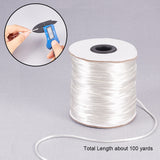 Nylon Thread, White, 2mm, about 100yards/roll