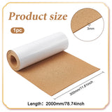 Self Adhesive Cork Strips, for Bulletin Board, BurlyWood, 2000x300x3mm