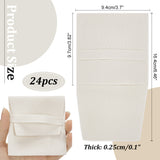 Double-Sided Faux Suede Jewelry Flap Pouches, Folding Envelope Bag for Earrings, Bracelets, Necklaces Packaging, Old Lace, 9.7x9.4cm