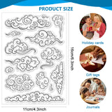 Custom PVC Plastic Clear Stamps, for DIY Scrapbooking, Photo Album Decorative, Cards Making, Cloud, 160x110mm