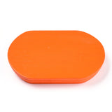 Pine Oval Step Display, Dark Orange, 15x9.8x2cm