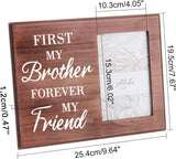 MDF Photo Frames, for Tabletop Display Photo Frame, Rectangle with Word, Word, 195x254x12mm