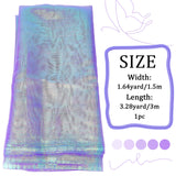 Laser Polyester Fabric, for Stage Costume Fabric, Lilac, 300x150x0.02cm