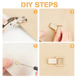 &reg Alloy Bag Connector Buckles, for Bag Replacement Accessories, Light Gold, 3.4x2.1x1cm, Hole: 2mm