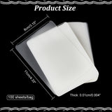 Laminating Pouch Film Photo Protecting Sheets, for Hot Laminator, Clear, 11x8x0.01cm, 100sheet/bag