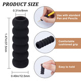 EVA Foam Pencil Gripper,  Pencil Holder, for Kids Students, Black, 37.5x12.5mm, Inner Diameter: 8mm