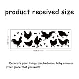 PVC Wall Stickers, for Wall Decoration, Rooster Pattern, 300x900mm
