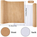 Faux Suede Book Covers, Notebook Wraps, Rectangle, Camel, 300x1300mm