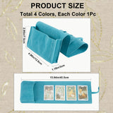 2Pcs 2 Colors Double-Sided Velvet Tarot Cards Storage Bags, Tarot Desk Storage Holder, Mixed Color, 40.5x13cm, 1pc/color