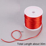 Nylon Thread, Mixed Color, 1mm, about 30m/roll, 1roll/color, 10rolls/set