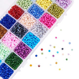 6/0 Round Glass Seed Beads Sets, Mixed Color, 4mm, Hole: 1~2mm