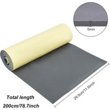 Adhesive EVA Foam Sheets, For Art Supplies, Paper Scrapbooking, Cosplay, Halloween, Foamie Crafts, Gray, 295x5mm, about 2m/roll