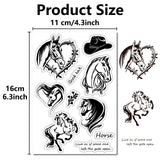 Custom PVC Plastic Clear Stamps, for DIY Scrapbooking, Photo Album Decorative, Cards Making, Stamp Sheets, Film Frame, Horse, 160x110x3mm