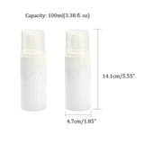 150ml Refillable PET Plastic Foaming Soap Dispensers, with PP Plastic Pump for Shower, Liquid Soap, White, 16.6x4.7cm, Capacity: 150ml(5.07 fl. oz)