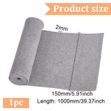 Polyester Strechy Kintted Rib Fabric, for Clothing Accessories, Gray, 100x15x0.15~0.2cm