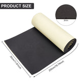 Adhesive EVA Foam Roll, For Art Supplies, Paper Scrapbooking, Cosplay, Halloween, Foamie Crafts, Black, 300x3mm, about 2m/roll