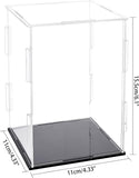 Acrylic Display Box, for Model Toy Display, Clear, 11x11x0.2cm