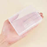 Plastic Bead Containers, Cuboid, Clear, 10x7x3.3cm, 6pcs, Carton: 20x15x10cm