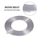 Aluminum Wire, Flat, Silver, 3mm, about 16.4 Feet(5m)/roll