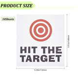 PVC Reminder Stickers, for Toilet, Word Hit The Target, Red, 140x132x0.2mm